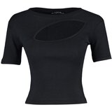 Trendyol Black Cut Out Detailed Collar Blouse | ePonuda.com