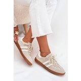 Boto Low Leather Sneakers Women Beige Ismina | shoptok.hr