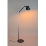 White Label Črna stoječa svetilka s kovinskim senčilom (višina 135 cm) Hajo – | Shoptok.si