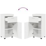  Set namještaja za kupaonicu TULUM 3 pcs Visoki sjaj bijela | shoptok.hr