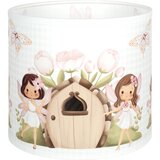 Brilagi Univerzalni abažur BOBO E27 prečnika 15 cm bela/ružičasta/sa motivom vila u