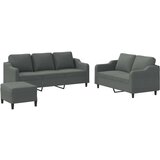  3-dijelni set sofa s jastucima tamnosivi od tkanine | shoptok.hr