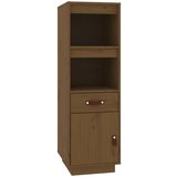 Maison Chic Visoka omara - Komoda - Predalnik medeno rjava 34x40x108,5 cm trdna borovina, (21720332) | Shoptok.si