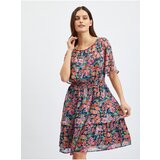 Orsay Red-Black Women Floral Dress - Women Cene