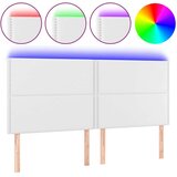  Uzglavlje bijelo 200x5x118/128 cm od umjetne kože | shoptok.hr