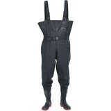  Visoke čizme za vodu do prsa s pojasom crne veličina 44 | shoptok.hr