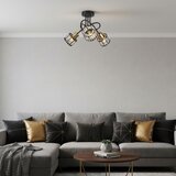  plafonski luster zahara 3xE27/10W/230V crni | Eponuda.com