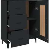  Komoda crna 69 5 x 34 x 90 cm od konstruiranog drva | shoptok.hr