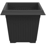  Kvadratna cvetlična posoda 24 pcs Črna 20 x 20 x 16 cm Plastika, (5000207794) | Shoptok.si