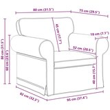 SOFA 2 pcs Sivo-smeđa Metal | shoptok.hr