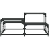  Stolić za kavu crni 87 5x87 5x40 cm od konstruiranog drva | shoptok.hr