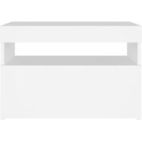  Noćni ormarić LED visoki sjaj bijeli 2 kom 60 x 35 x 40 cm drvo | shoptok.hr
