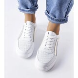 Gemre White leather perforated shoes Gilles | Eponuda.ba