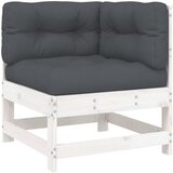 Maison Chic Kotni kavč - Sofa - Kanape z blazinami bela trdna borovina, (21726504) Cene