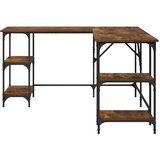  Radni stol boja dimljenog hrasta 139x139x75cm konstruirano drvo | Eponuda.com