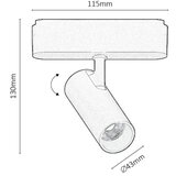 Rabalux LED 10W 800lm 4000K 4,3cm reflektor 05N LiTrack | shoptok.hr