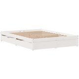 vidaXL Okvir kreveta bez madraca bijeli 120 x 200 cm masivna borovina | shoptok.hr