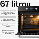 Klarstein Verosteel vgradna pečica | 60 cm | 67 litrov | energijski razred A | 3220 W | srebrna | Shoptok.si