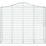  Lučne gabionske košare 8 kom 200x50x160/180cm pocinčano željezo | shoptok.hr