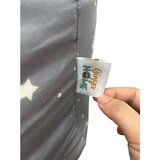 Ginger Home Детски Пуф Кресло Little Stars, 100% Памук, Сив Барбарон Със Звезди, 55x44x55 см | shoptok.hr