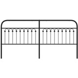 vidaXL Kovinsko posteljno vzglavje črno 193 cm | Shoptok.si