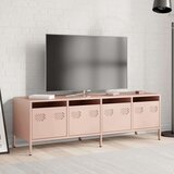 vidaXL TV ormarić ružičasti 135x39x43,5 cm hladno valjani čelik | shoptok.hr