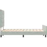  s opruga kutije Svjetlosiva 120 x 200 cm Baršun | shoptok.hr