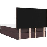 vidaXL Otomanski okvir kreveta s madraca tamnosmeđi 140x200cm tkanine | shoptok.hr