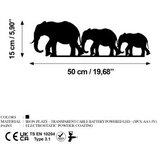 Wallity zidna dekoracija Elephant 070, 15x50cm, Crna | Eponuda.com