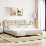  Posteljni okvir z LED lučkami krem 180x200 cm blago, (21095082) | Shoptok.si