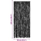  Zastor protiv insekata antracit 90 x 220 cm šenil | shoptok.hr