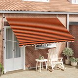 Tenda na ručno uvlačenje 350 cm narančasto-smeđa | shoptok.hr