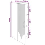  Ormar za montažu na zid 33 x 34,5 x 90 cm Konstruirano drvo | shoptok.hr