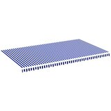 vidaXL Nadomestno blago za tendo modro in belo 6x3,5 m, (20729039) | Shoptok.si