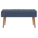 Woody Fashion Trpezarijska klupa Vina 1048 110x50x40cm Bež-Tamnoplava Cijene