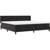 Box Spring Krevet s Madracem Crna 200x200 cm Baršun | shoptok.hr
