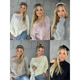 By o la la Black openwork sweater | shoptok.hr