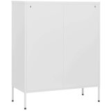 vidaXL Predalnik bela 80x35x101,5 cm jeklo | Shoptok.si