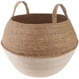 Saksija za biljke s ručkama Bijela Ø 45 x 36 cm | shoptok.hr