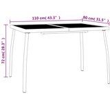  Vrtni stol antracit 110x80x72 cm od čelične mreže | Eponuda.ba