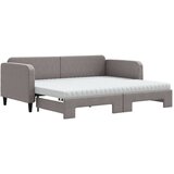  Dnevni krevet na razvlačenje smeđesivi 90 x 200 cm od tkanine | shoptok.hr
