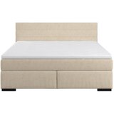 MID.YOU POSTELJA Z VZMETNICO 160 cm x 200 cm , les, tekstil krem barve | Shoptok.si