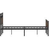  Posteljni okvir brez vzmetnice hrast 120x190 cm inženirski les, (21829652) | Shoptok.si