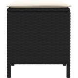  Vrtni otoman 2 Komad Crna i Krema 38 x 38 x 45 cm PE ratan | shoptok.hr