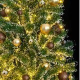  Umjetno božićno drvce 300 LED s kuglicama i snijegom 210 cm | shoptok.hr