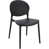 Jumi Stol JUSTIN, plastika, črna, (21888369) | Shoptok.si