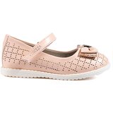 VINCEZA Openwork girl ballerinas powder | Shoptok.si
