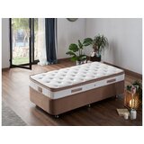 Hanah home dušek, baza i uzglavlje za jednokrevetni krevet latte 120 x 200cm | ePonuda.com