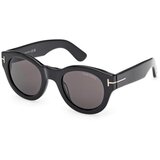 Tom Ford Sončna očala LUCINDA Unisex FT1212 01A Črna | Shoptok.si