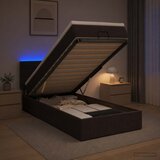  od pjene s madracem i LED-om Tamno smeđa 90 x 200 cm | shoptok.hr